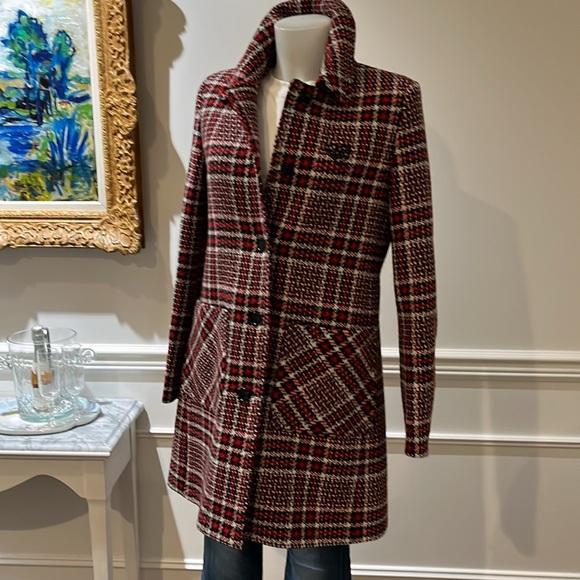 Love Moschino red and Black tweed wool Jacket - Picture 2 of 7